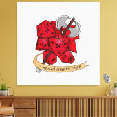 Barbarian Dice Design Canvas Afdruk (Insitu (Woonkamer))