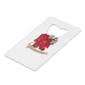Barbarian Dice Design Creditkaart Flessenopener (Achterkant Gekanteld)