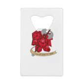 Barbarian Dice Design Creditkaart Flessenopener (Achterkant)