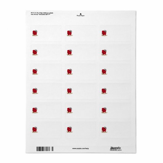 Barbarian Dice Design Etiket (Full Sheet)