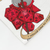 Barbarian Dice Design Fleece Deken (Hoek)