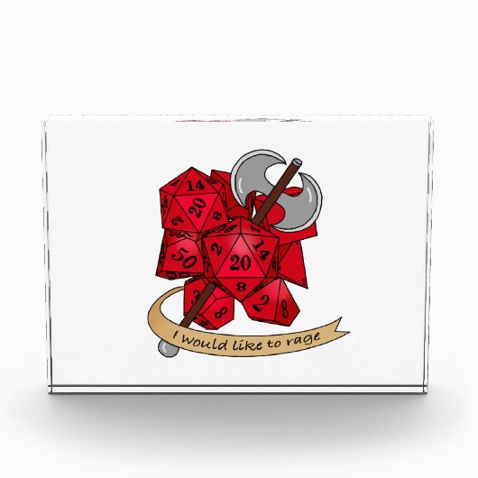 Barbarian Dice Design Fotoblokken (Voorkant)