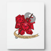 Barbarian Dice Design Fotoplaat (Voorkant)