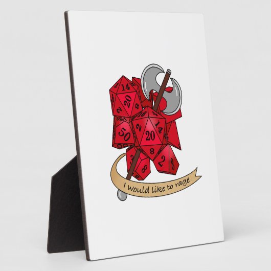 Barbarian Dice Design Fotoplaat (Zijkant)