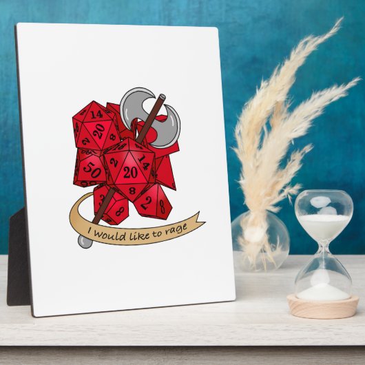 Barbarian Dice Design Fotoplaat (Zijkant)