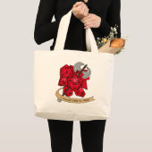 Barbarian Dice Design Grote Tote Bag (Voorkant (product))
