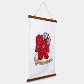 Barbarian Dice Design Hangend Wandkleed (Gebogen)