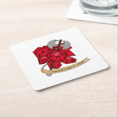 Barbarian Dice Design Kartonnen Onderzetters (Schuin)