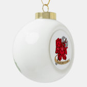 Barbarian Dice Design Keramische Bal Ornament (Links)