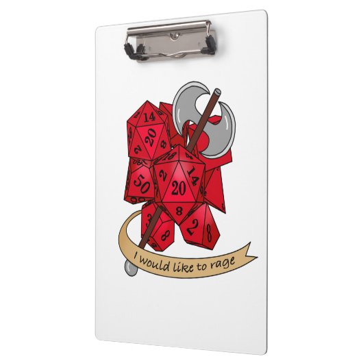 Barbarian Dice Design Klembord (Links)