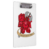 Barbarian Dice Design Klembord (Rechts)