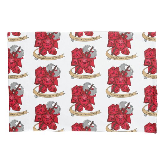 Barbarian Dice Design Kussensloop (Voorkant)