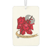 Barbarian Dice Design Luchtverfrisser (Achterkant)