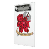 Barbarian Dice Design Mini Klembord (Angled2)