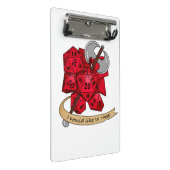 Barbarian Dice Design Mini Klembord (Schuin)