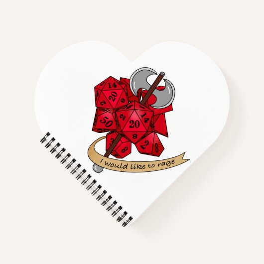 Barbarian Dice Design Notitieboek (Voorkant)