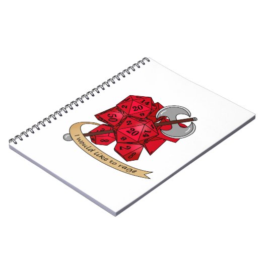 Barbarian Dice Design Notitieboek (Linkerzijde)