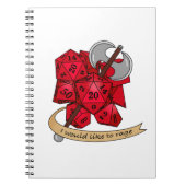 Barbarian Dice Design Notitieboek (Voorkant)