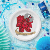 Barbarian Dice Design Papieren Bordje (Feest)