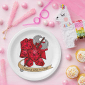 Barbarian Dice Design Papieren Bordje (Feest)