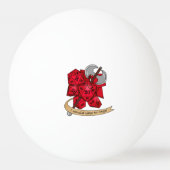 Barbarian Dice Design Pingpongbal (Achterkant)