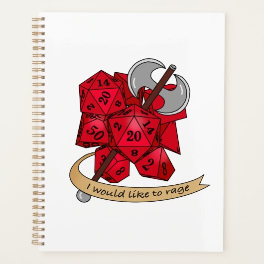 Barbarian Dice Design Planner (Voorkant)
