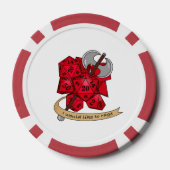 Barbarian Dice Design Poker Chips (Achterkant)