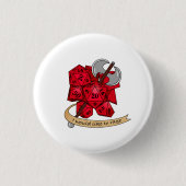 Barbarian Dice Design Ronde Button 3,2 Cm (Voorkant)