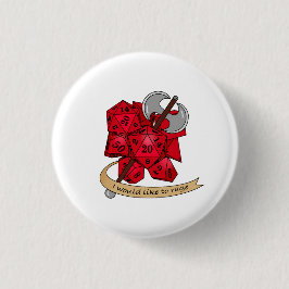 Barbarian Dice Design Ronde Button 3,2 Cm