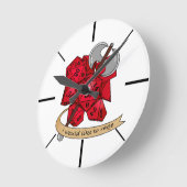 Barbarian Dice Design Ronde Klok (Hoek)
