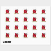 Barbarian Dice Design Ronde Sticker (Vel)
