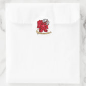 Barbarian Dice Design Ronde Sticker (Tas)