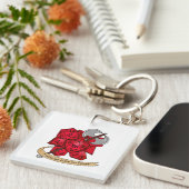 Barbarian Dice Design Sleutelhanger (Voorkant Rechts)