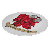 Barbarian Dice Design Snijplank (Hoek)