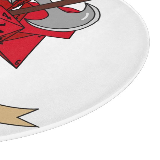 Barbarian Dice Design Snijplank (Hoek)