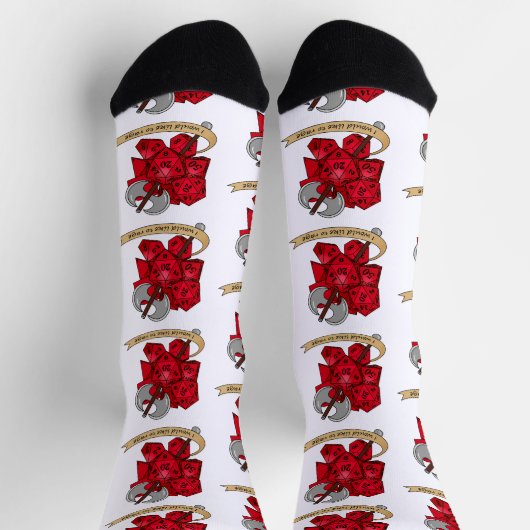 Barbarian Dice Design Sokken (Top)