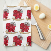 Barbarian Dice Design Theedoek (Quarter Fold)