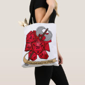 Barbarian Dice Design Tote Bag (Dichtbij)