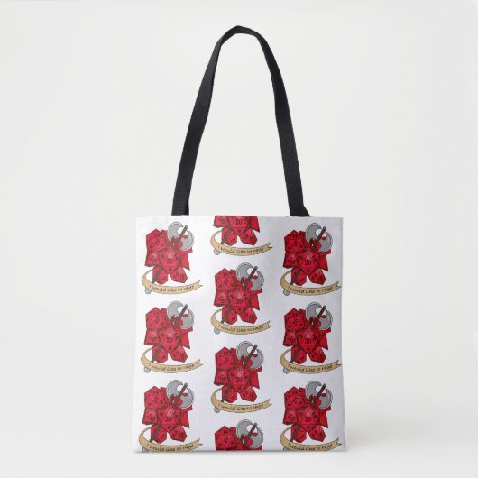 Barbarian Dice Design Tote Bag (Voorkant)