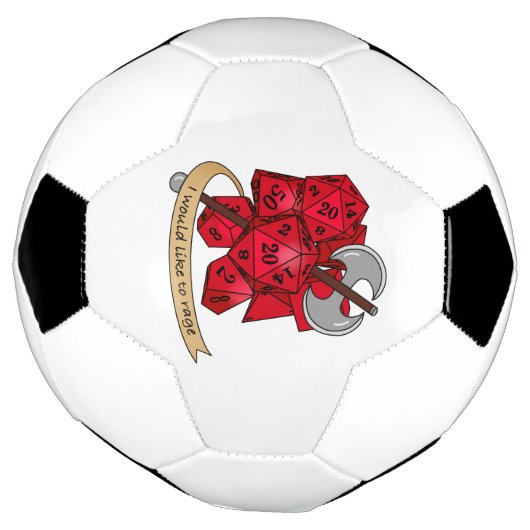 Barbarian Dice Design Voetbal (Gedraaid)
