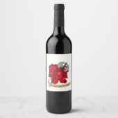 Barbarian Dice Design Wijn Etiket (Voorkant)