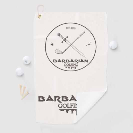 Barbarian Golfing Golfhanddoek (Insitu)