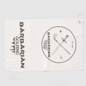 Barbarian Golfing Golfhanddoek (Horizontaal)