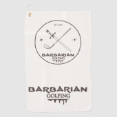 Barbarian Golfing Golfhanddoek (Voorkant)
