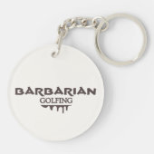 Barbarian Golfing Sleutelhanger (Achterkant)