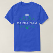 Barbarian Karakterklasse Tafelblad RPG Rollenspel T-shirt (Design voorkant)