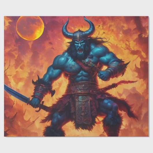 Barbarian King inpakpapier (Vlak)