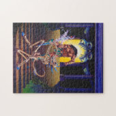 Barbarian met Skeleton Wizard Legpuzzel (Horizontaal)