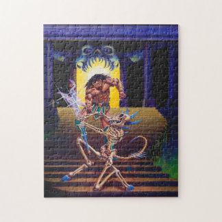 Barbarian met Skeleton Wizard Legpuzzel