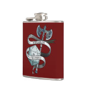 Barbarian roll voor schade d20 grote bijl heupfles (Links)